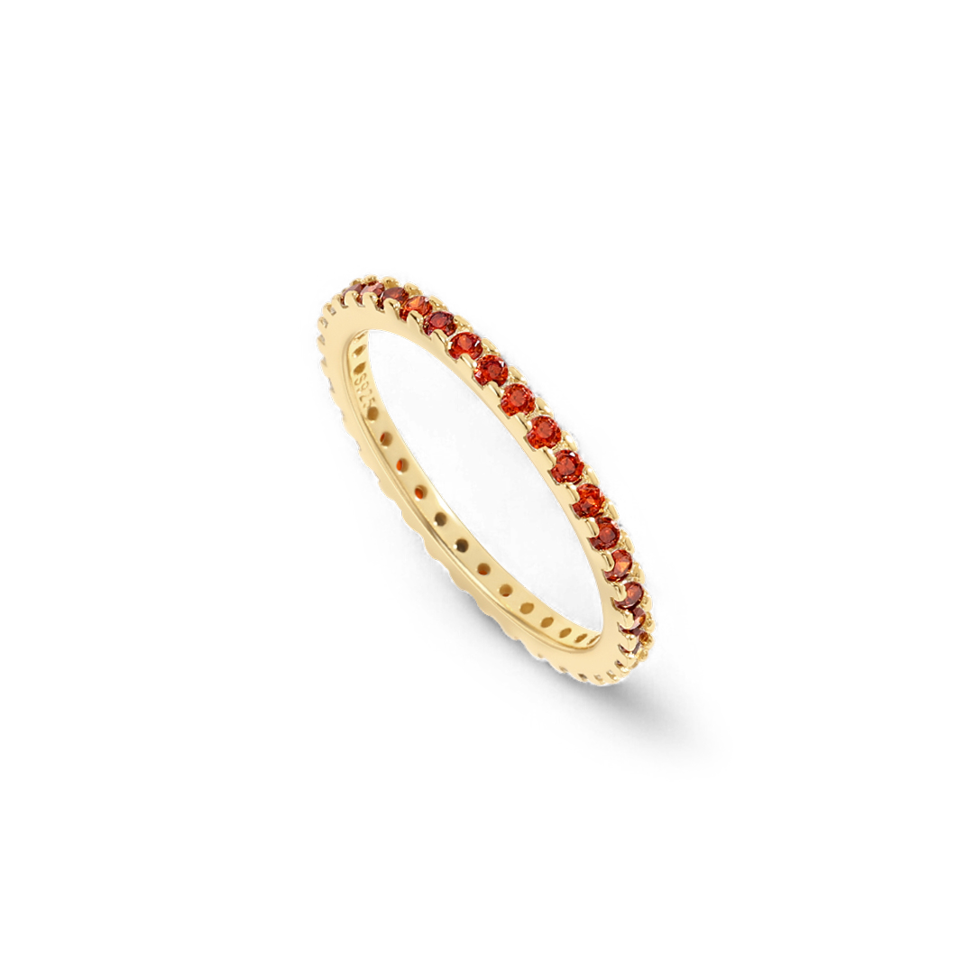Mint & Lily January Birthstone Eternity Stacking Ring