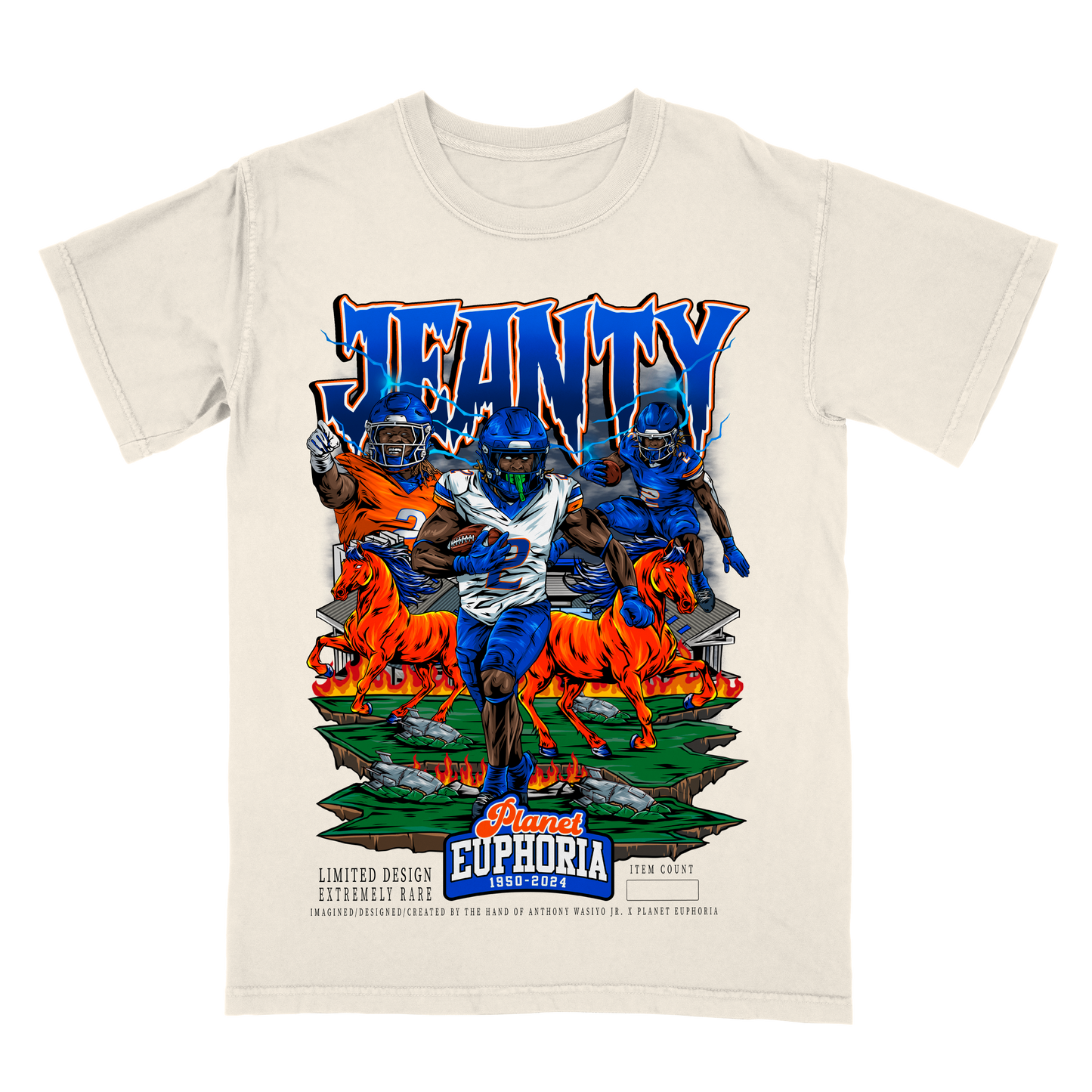 Ashton Jeanty Limited Edition NFL Player Graphic T-Shirt