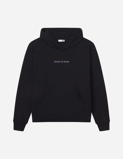 Elevated Faith Jesus Is King Black Unisex Hoodie