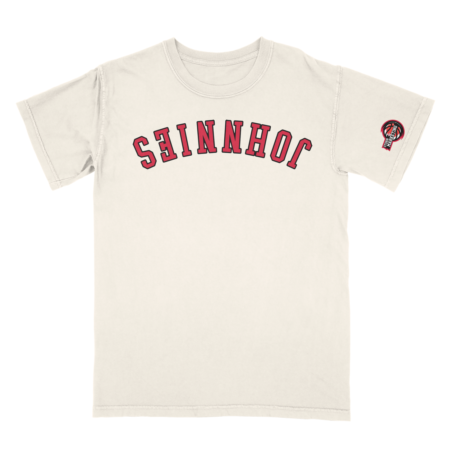 Official Storm Marketing X St. John's Upside Down Limited Edition Graphic T-Shirt
