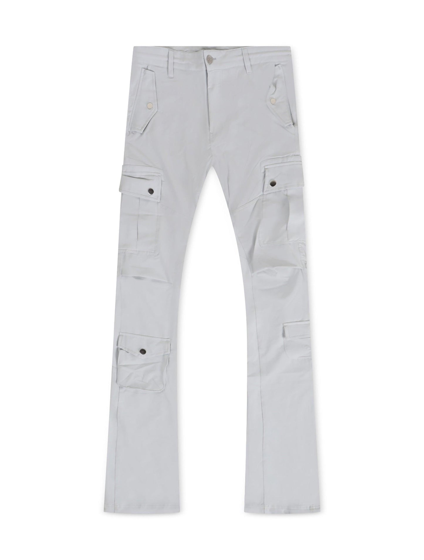 Jordan Craig Stacked Rodeo Polyester Cargo Pants - Grey