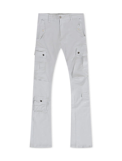 Jordan Craig Stacked Rodeo Polyester Cargo Pants - Grey
