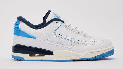 Grade School Air Jordan Retro 2/3 Gs 'White/Uni Blue Midnight Navy' - FD0384-144
