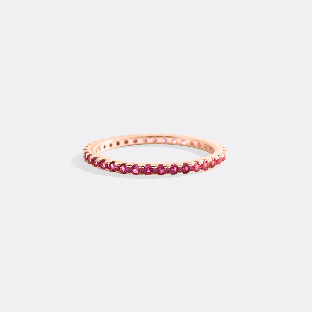 Mint & Lily July Birthstone Eternity Stacking Ring