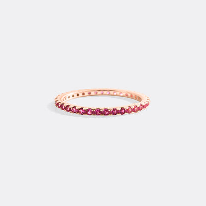Mint & Lily July Birthstone Eternity Stacking Ring