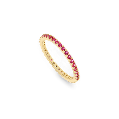 Mint & Lily July Birthstone Eternity Stacking Ring