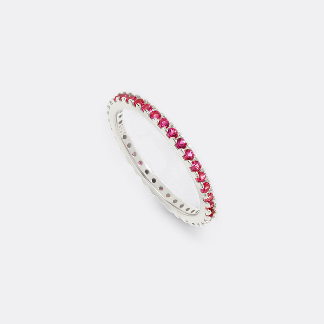 Mint & Lily July Birthstone Eternity Stacking Ring
