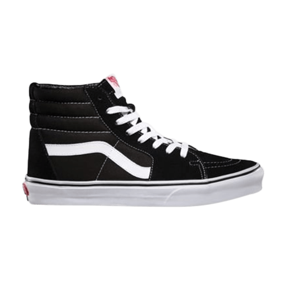 Vans Sk8-Hi Men's Sneakers — Black/White Canvas High-Top