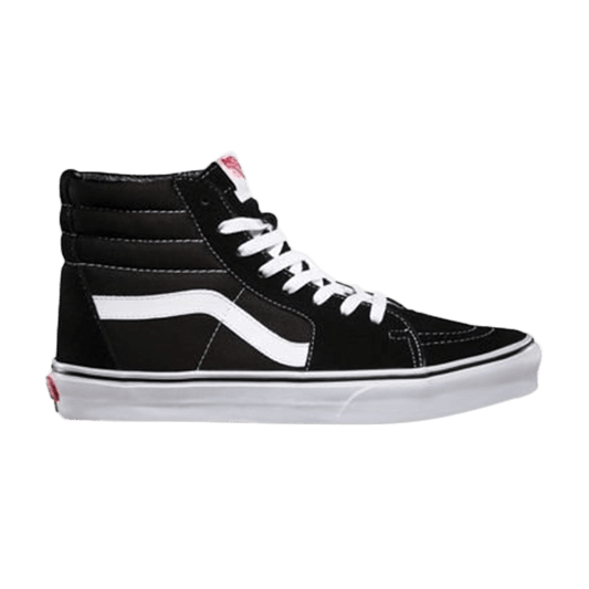 Vans Sk8-Hi Men's Sneakers — Black/White Canvas High-Top