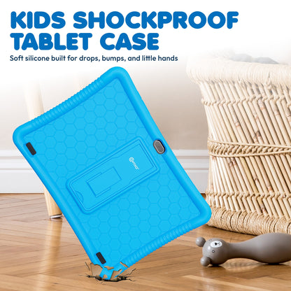 Contixo K102 10" Kids Tablet, Bluetooth Headphones, Tablet Bag, & Stylus Bundle