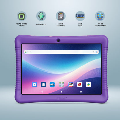 Contixo K102 10" Kids Tablet, Featuring Epic & Lingo Kids, 15 Educational Apps