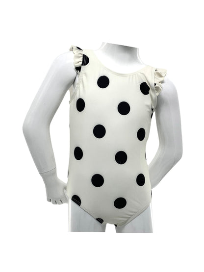 Marina West K4708 One Piece Swimsuit (Cream/Blk Dot)