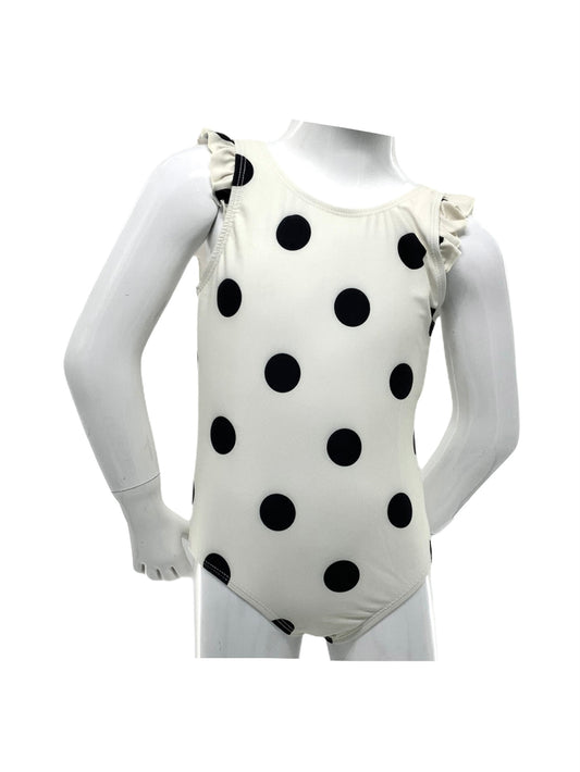 Marina West K4708 One Piece Swimsuit (Cream/Blk Dot)