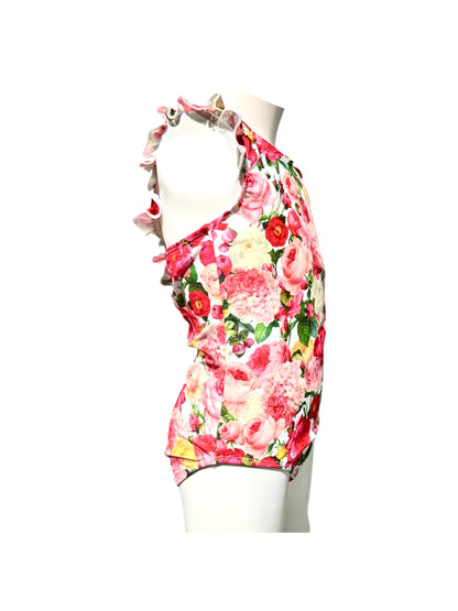 Marina West K4708 Kids One-Piece Swimsuit (Flower Bouquet White)