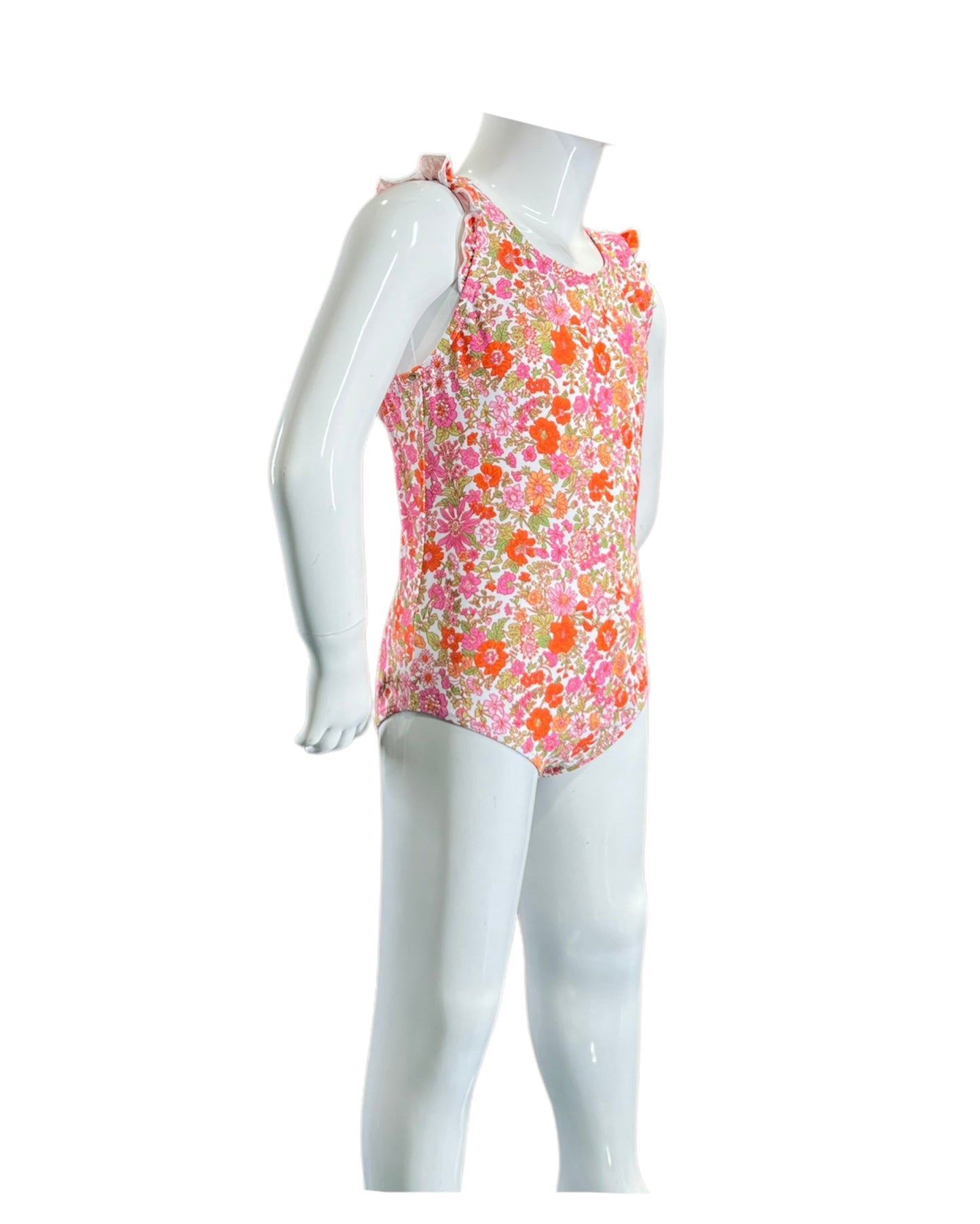 Marina West K4708 One Piece Swimsuit (Small Flowers Pink)