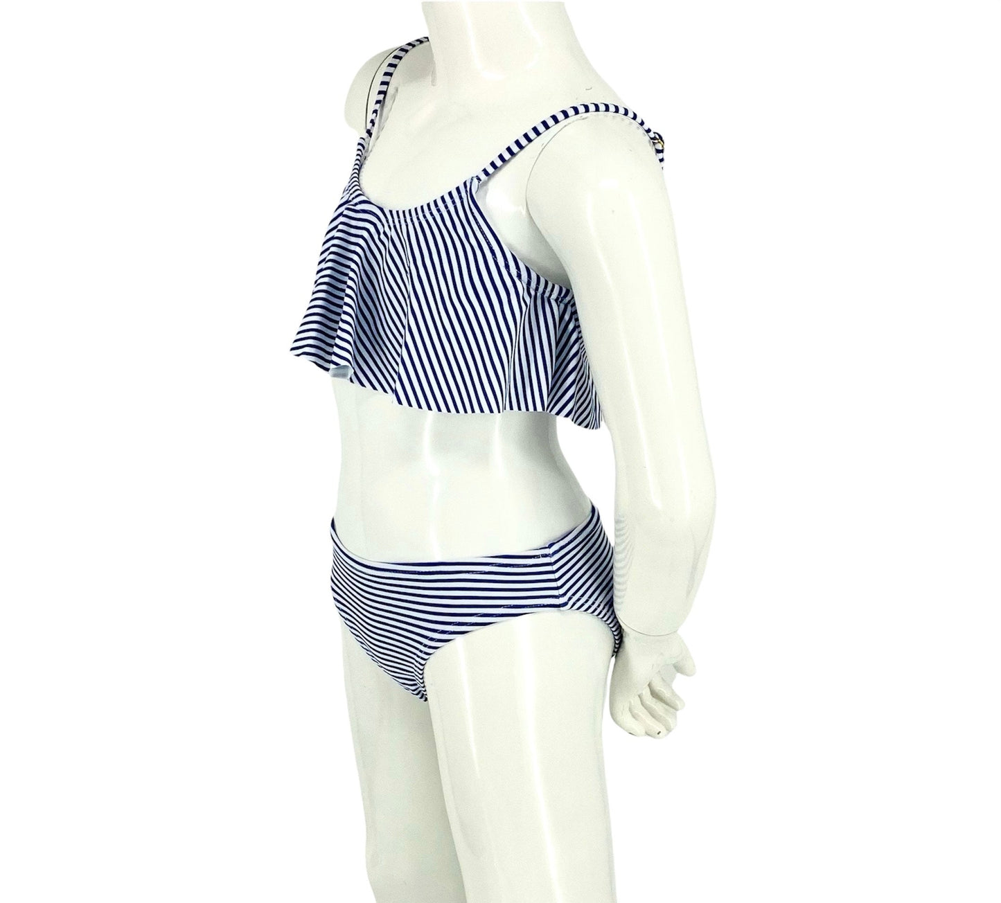 Marina West K4709 Kids Bikini Set (Thin Stripe Blue)