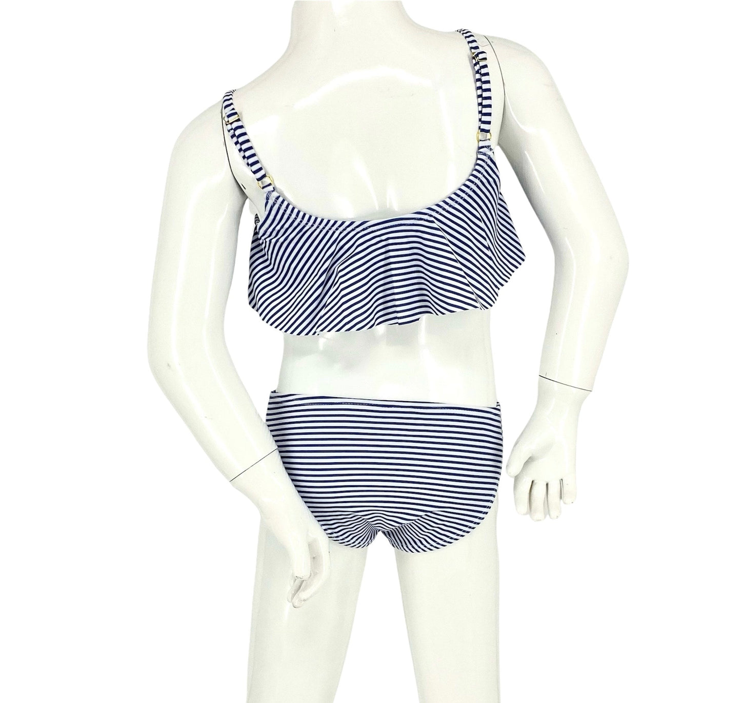 Marina West K4709 Kids Bikini Set (Thin Stripe Blue)