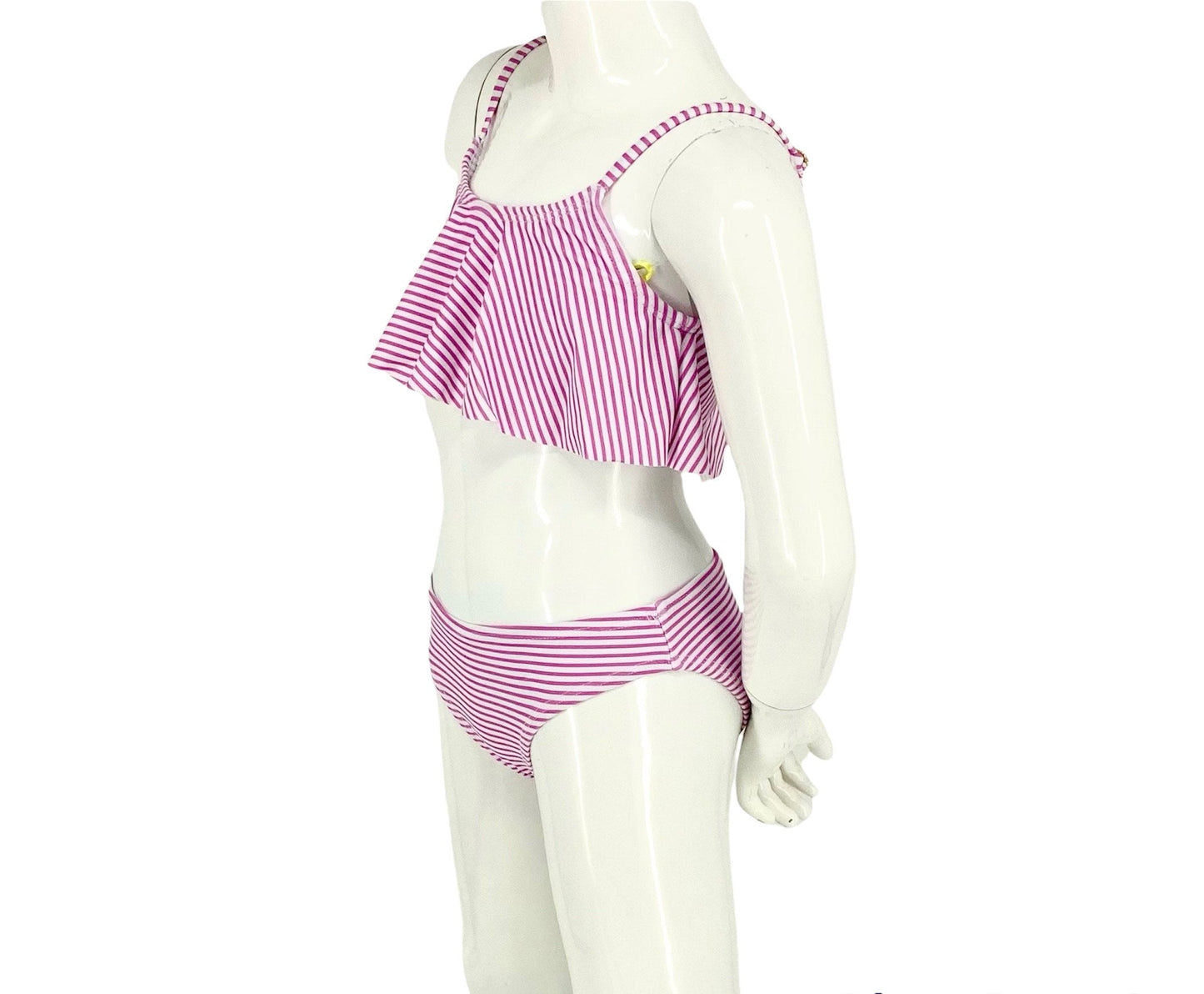 Marina West K4709 Kids Bikini Set (Thin Stripe Pink)