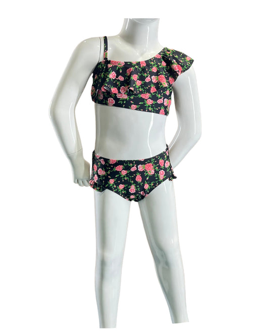 Marina West K4711 Bikini Set (Roses Black)