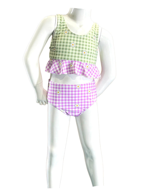 Marina West K4717 Bikini Set (Gingham Daisy)