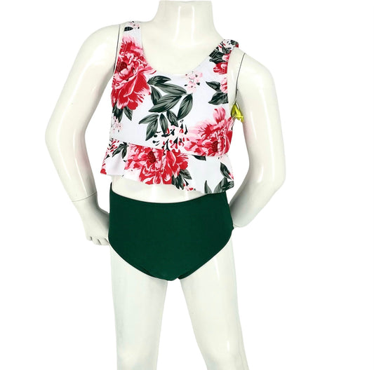 Marina West K4717 Kids Tankini Swimsuit Set (Peony)