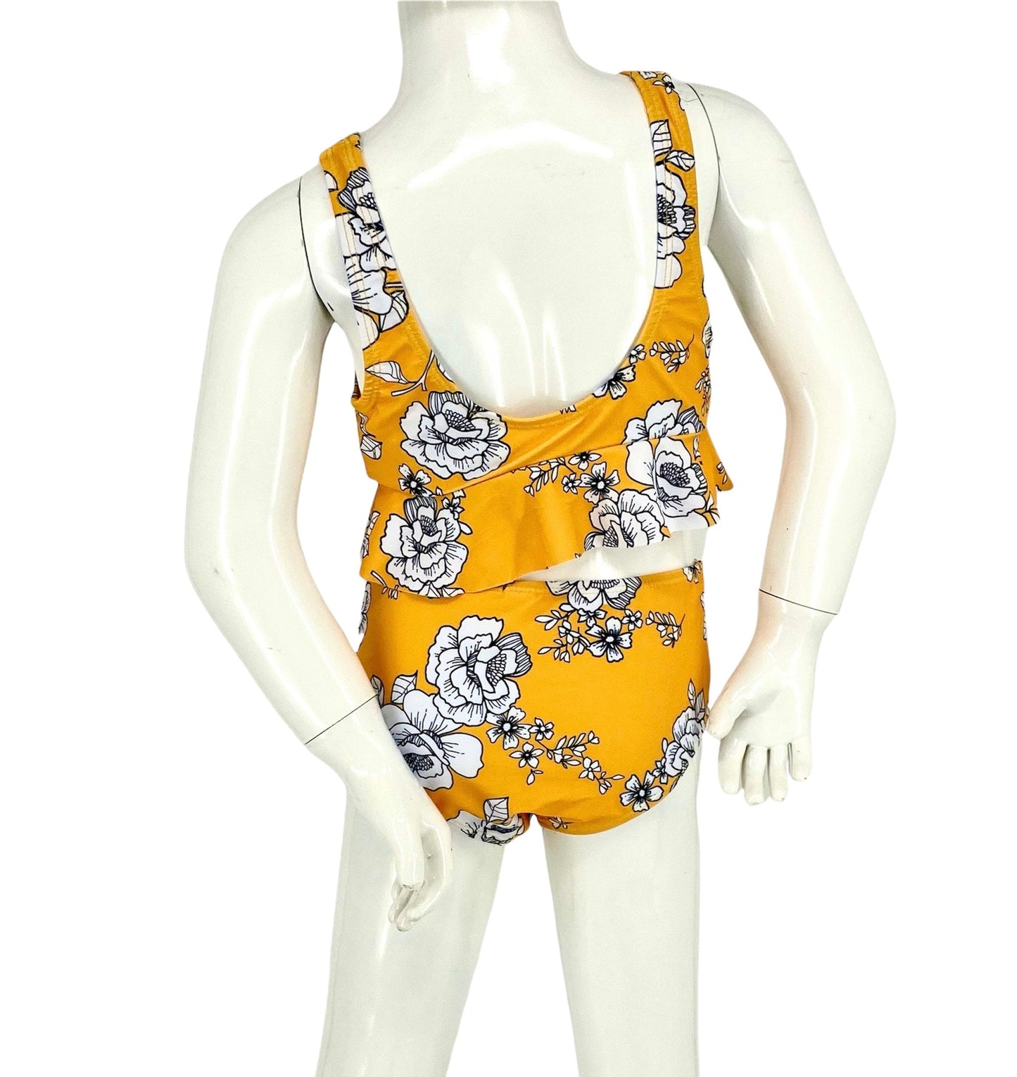 Marina West K4717 Kids Tankini Swimsuit Set (Rose Mustard)