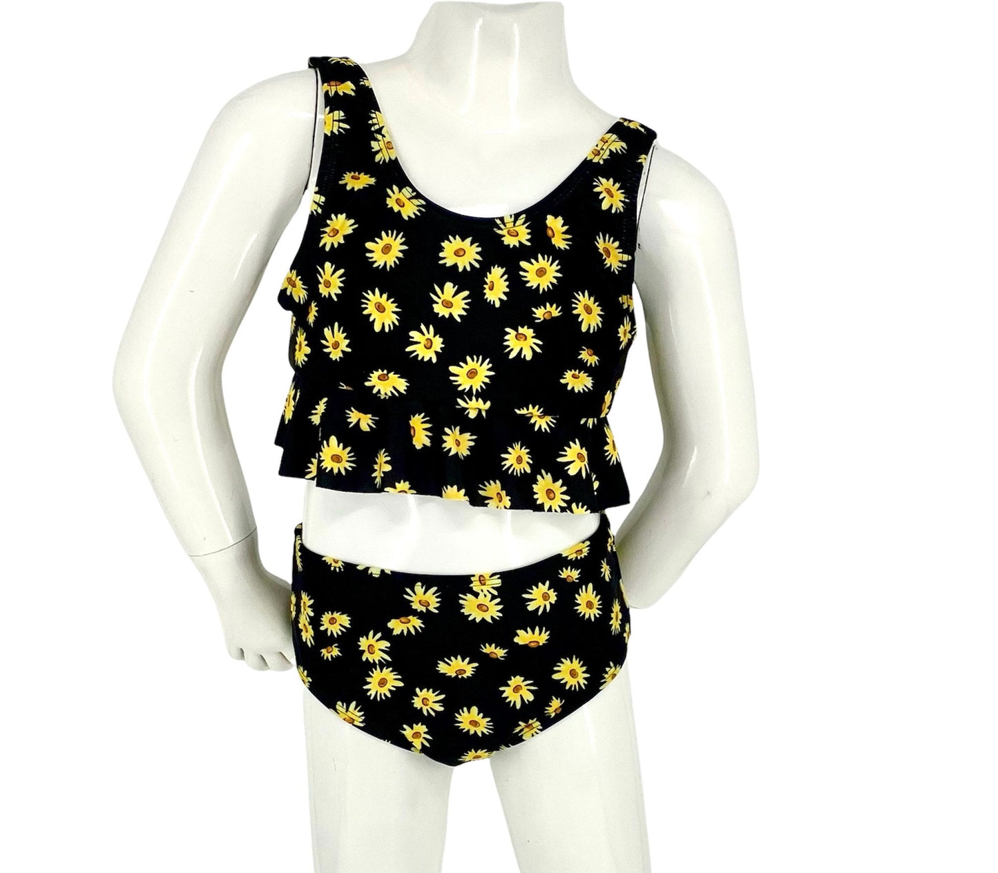 Marina West K4717 Kids Tankini Swimsuit Set (Sunflowers)