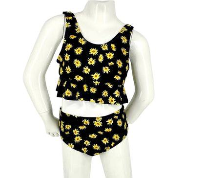 Marina West K4717 Kids Tankini Swimsuit Set (Sunflowers)