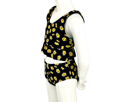Marina West K4717 Kids Tankini Swimsuit Set (Sunflowers)