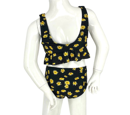 Marina West K4717 Kids Tankini Swimsuit Set (Sunflowers)