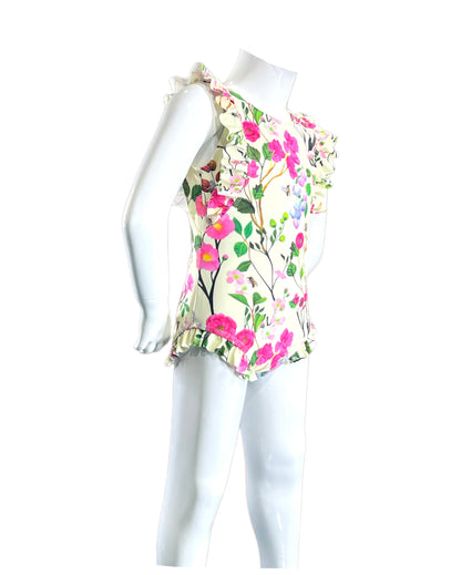 Marina West K4721 One Piece Swimsuit (Cherry Blossom Cream)