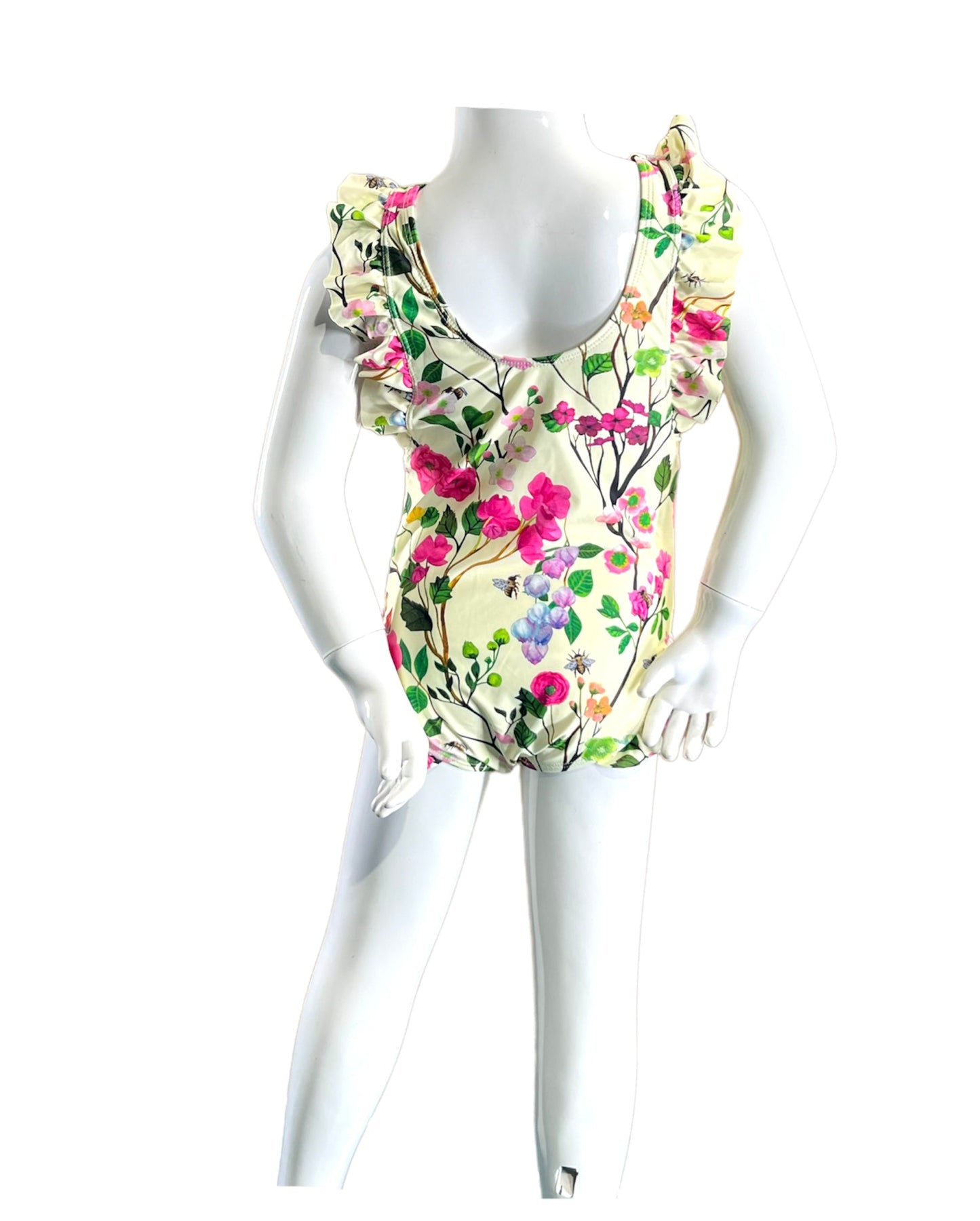Marina West K4721 One Piece Swimsuit (Cherry Blossom Cream)