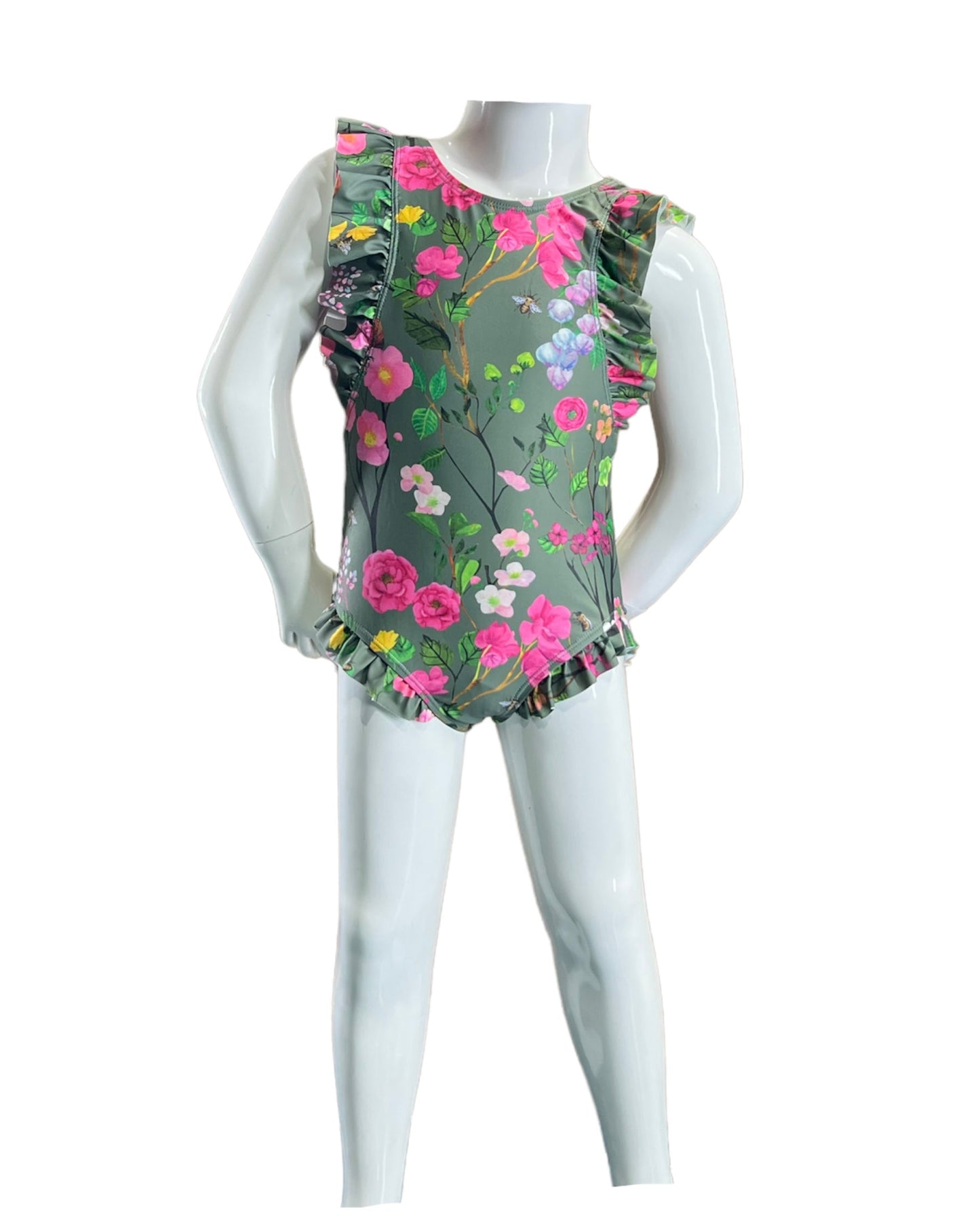 Marina West K4721 One Piece Swimsuit (Cherry Blossom Forest)
