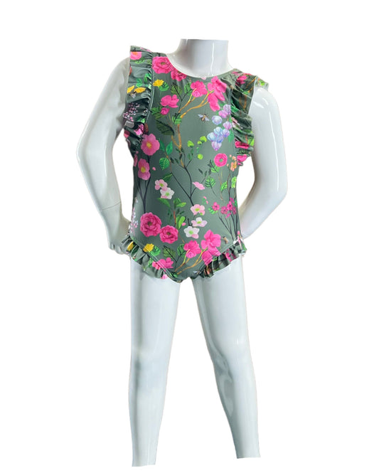 Marina West K4721 One Piece Swimsuit (Cherry Blossom Forest)