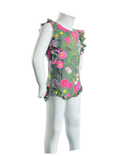 Marina West K4721 One Piece Swimsuit (Cherry Blossom Forest)
