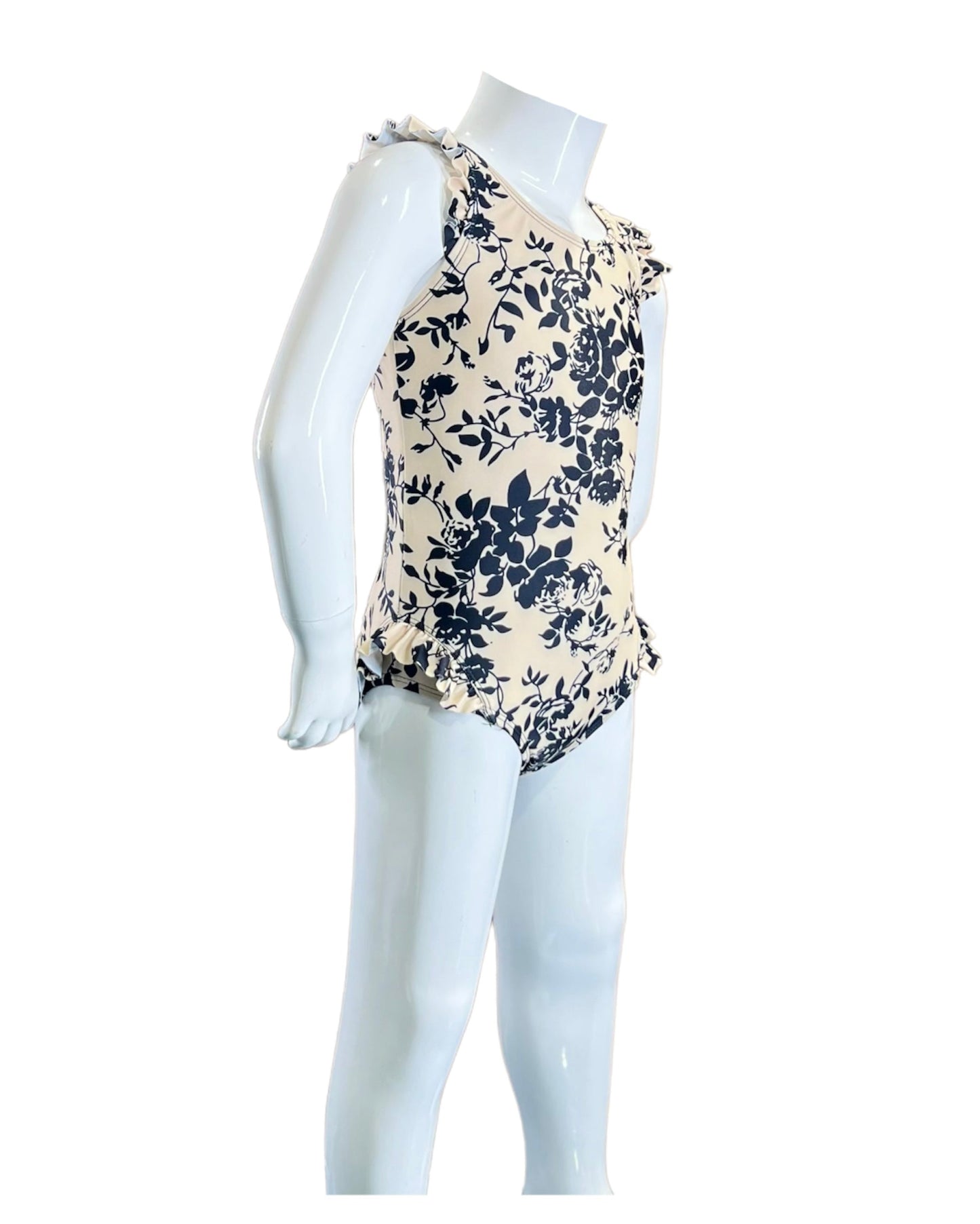 Marina West K4722 Swimsuit (Black Rose Beige)