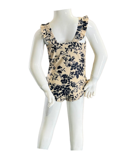 Marina West K4722 Swimsuit (Black Rose Beige)