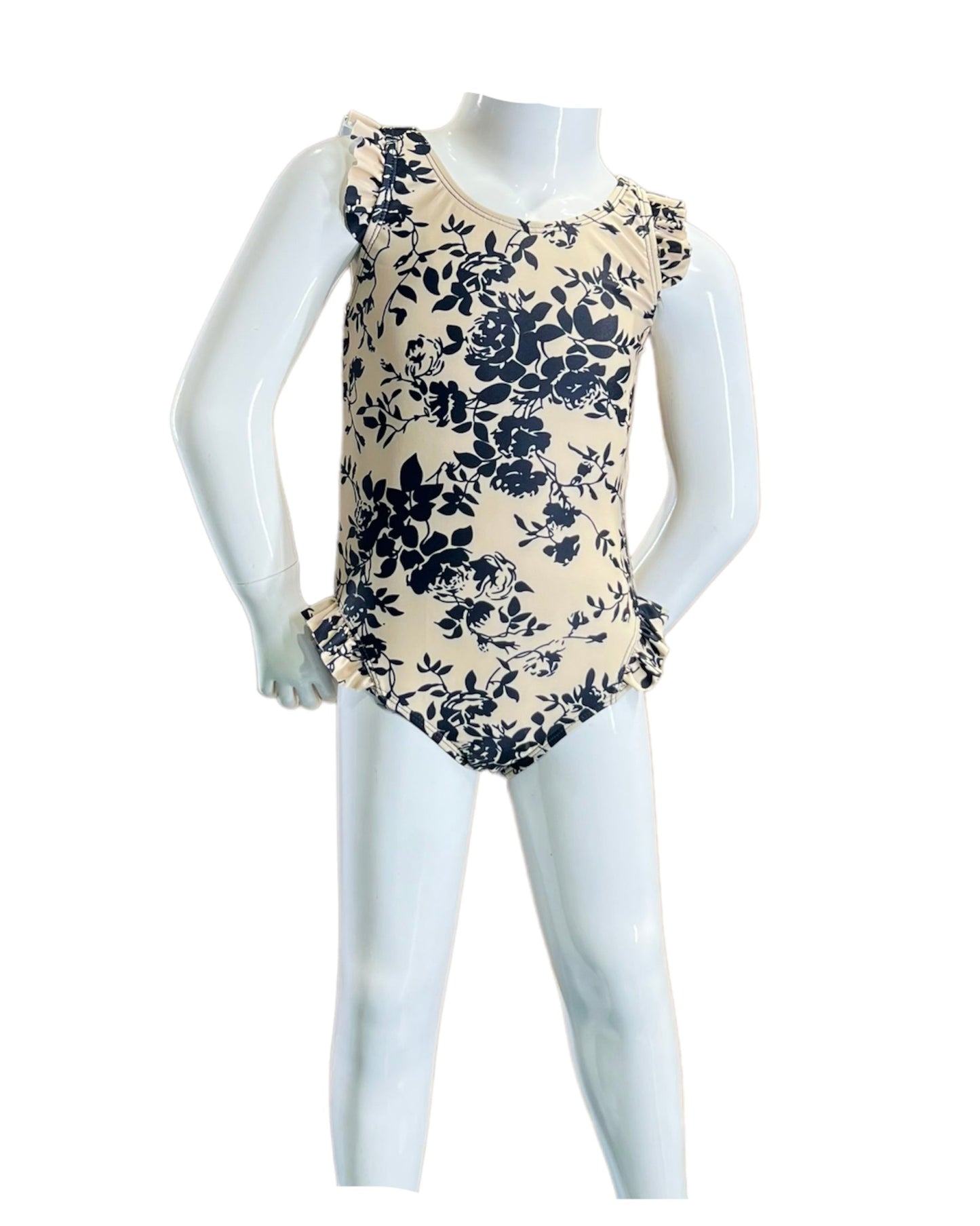 Marina West K4722 Swimsuit (Black Rose Beige)
