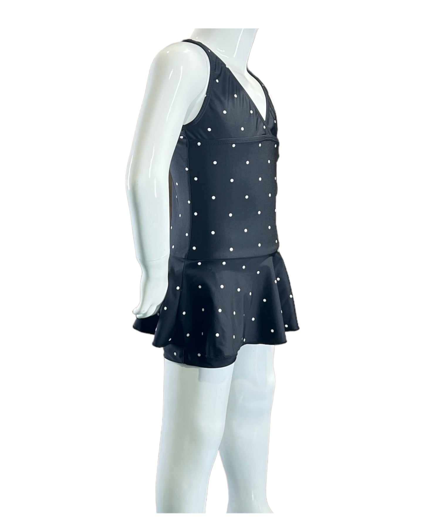 Marina West K4723 Swim Dress (Black Wht Dot)