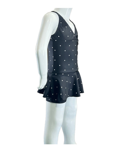 Marina West K4723 Swim Dress (Black Wht Dot)
