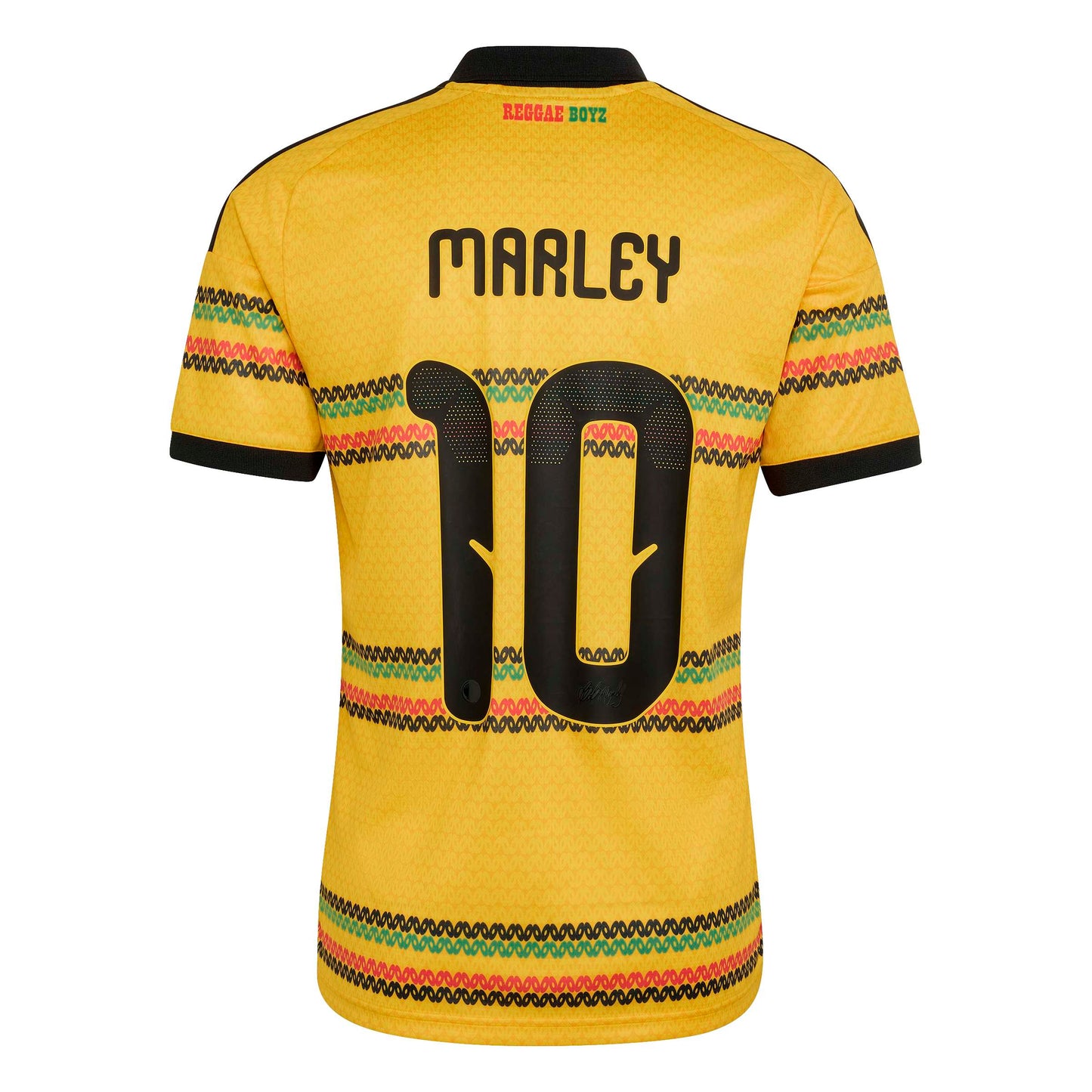 adidas Mens Jamaica 26 x Bob Marley Home Jersey - Gold