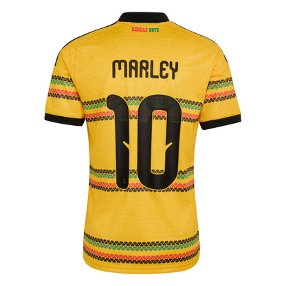 adidas Mens Jamaica 26 x Bob Marley Home Jersey - Gold