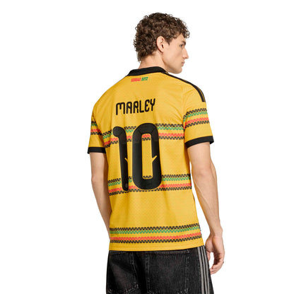 adidas Mens Jamaica 26 x Bob Marley Home Jersey - Gold