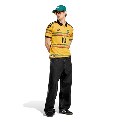 adidas Mens Jamaica 26 x Bob Marley Home Jersey - Gold