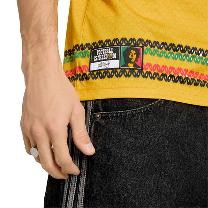 adidas Mens Jamaica 26 x Bob Marley Home Jersey - Gold