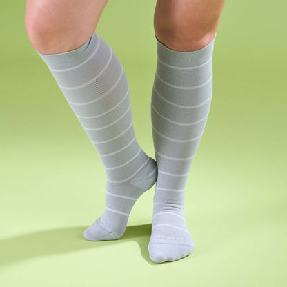 Knee-High Compression Socks – Stripes (20-30 mmHg)