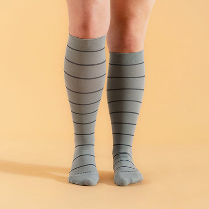 Knee-High Compression Socks – 3 Pack Stripes