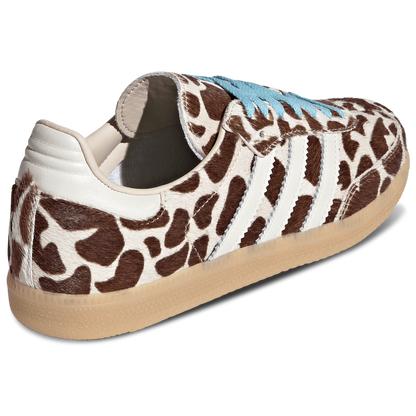 [KI6669] Womens adidas Samba OG 'Giraffe Print Crystal Linen'