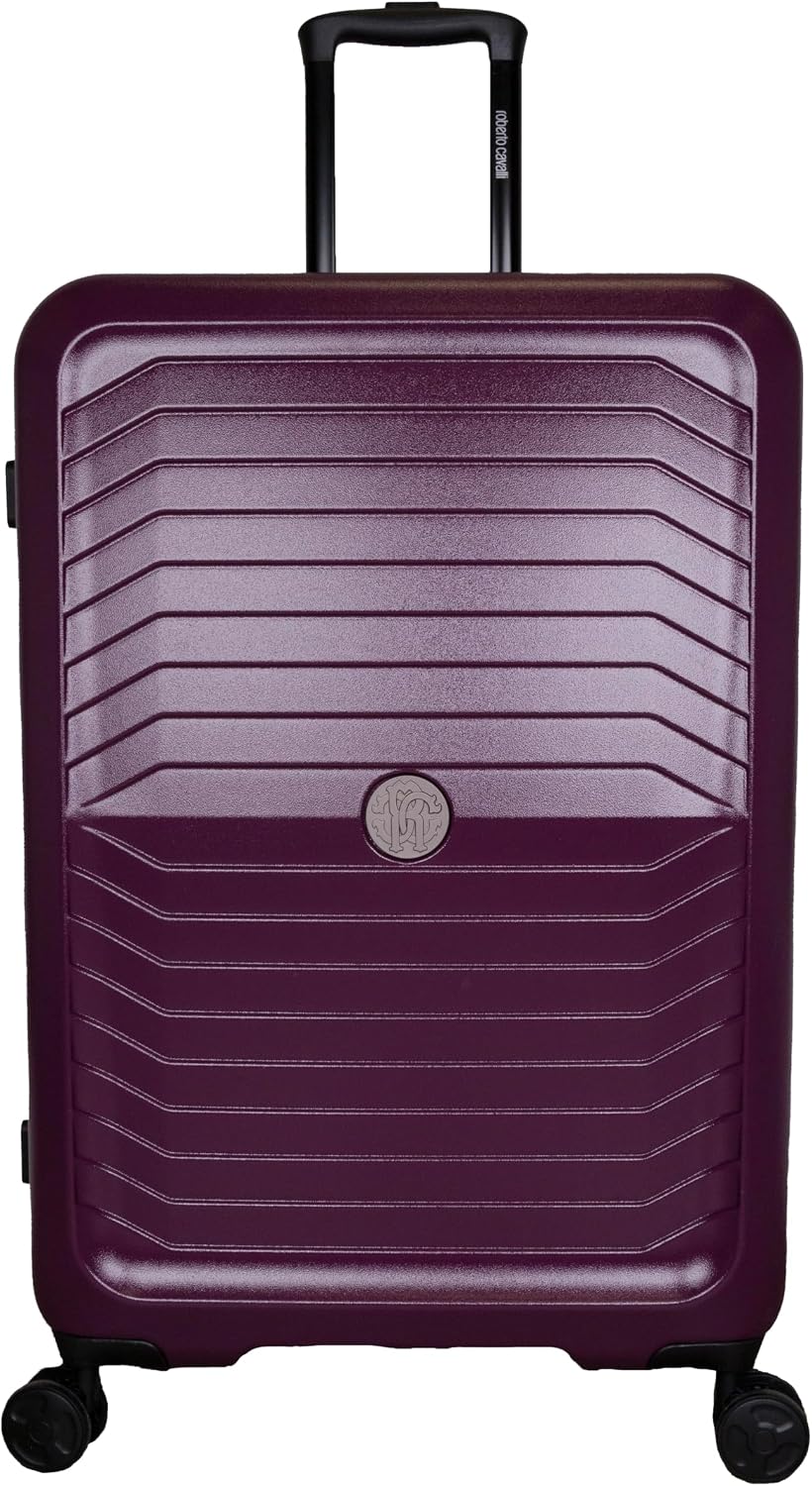 ROBERTO CAVALLI 3-Piece Hard Shell Spinner Luggage Set – Luxury Carry-On & Checked Suitcases