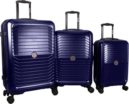 ROBERTO CAVALLI 3-Piece Hard Shell Spinner Luggage Set – Luxury Carry-On & Checked Suitcases